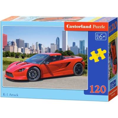 Castorland Пъзел Castorland от 120 части - Червена кола (В-12824)