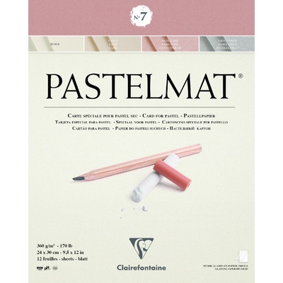Clairefontaine Blok Pastelmat No.7 24 x 30 cm 12 listov 360 g