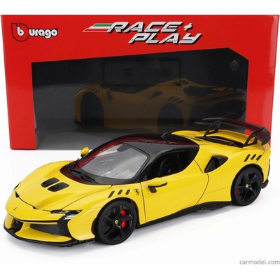 Bburago Ferrari Stradale 2024 Giallo Modena Žlutá Černá 1:18