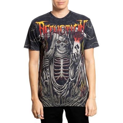 AFFLICTION Мъжка тениска affliction - cursed fate- black - a27828-bklv