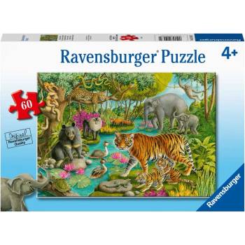 Image 1 of Ravensburger Пъзел Ravensburger от 60 части - Животните на Индия (05163)