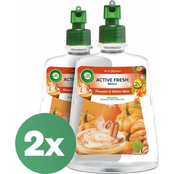 Air Wick Active Fresh Spicy Pumpkin Magic Náplň do automatického osviežovača vzduchu 2 x 228 ml