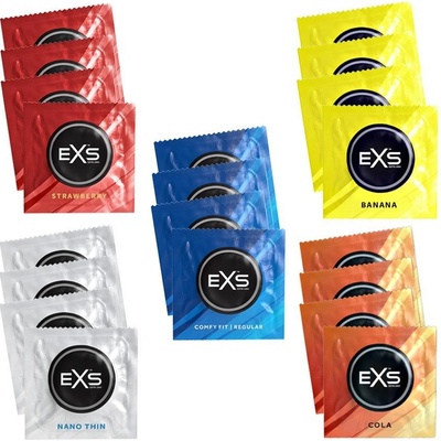 EXS kondomy Mix II. testovací sada 20 ks – Zboží Mobilmania
