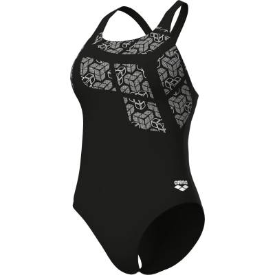 arena Дамски бански костюм Arena Women's Kikko Swimsuit Swim Pro Back Swimsuit - Black / Black - размер 38 (EU) (150-5857-0413)