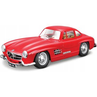 Bburago Mercedes Benz 300 SL 1954 stříbrná 1:24