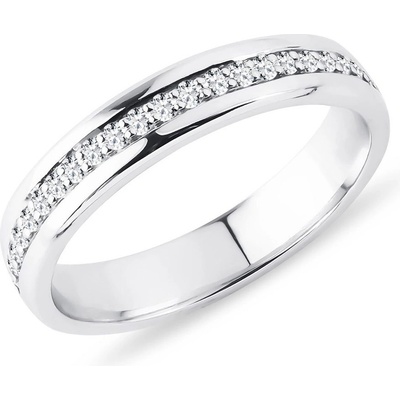 Klenota Pánský diamantový prsten eternity z bílého zlata k0824022