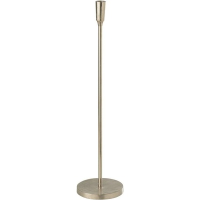 Stříbrný raw vysoký svícen na úzkou svíčku Norry silver - Ø 15*61cm - J-Line by Jolipa