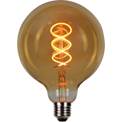 LED line stmievateľná, RETRO LED žiarovka E27, 4W, 210lm, G125, ultrateplá 1800K, zlatá [202375