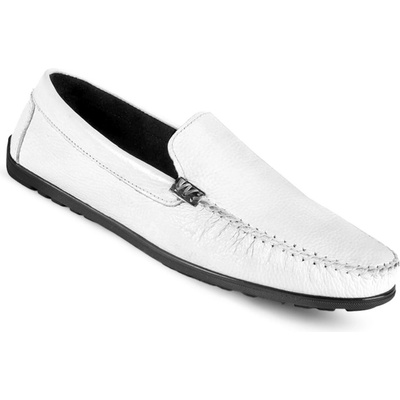 GERARDINO Мъжки обувки от естествена кожа - Бели 3001 (1015_Бяло)