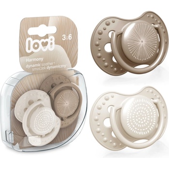 Lovi silikon dynamické cumlíky Harmony pudrová
