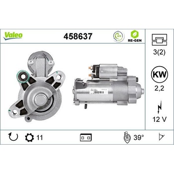 Štartér VALEO 458637