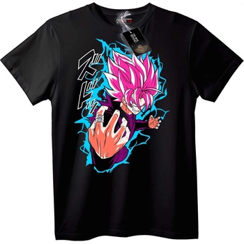 NOONEBRAND Тениска Dragon Ball Z Супер Саян Розов - M, Black