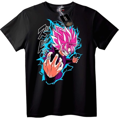 NOONEBRAND Тениска Dragon Ball Z Супер Саян Розов - M, Black