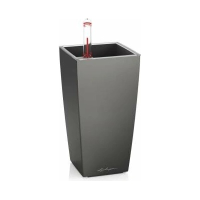 Samozavlažovací stolní květináč Lechuza MINI CUBI 9 komplet set antracitový