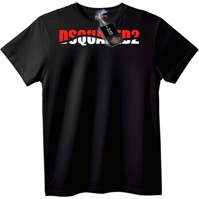 NOONEBRAND Тениска DSQUARED2 с лого - Черна - S, Black