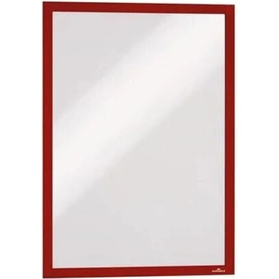DURABLE Informačný rám, A3, samolepiaca zadná strana, DURABLE "DURAFRAME", červená