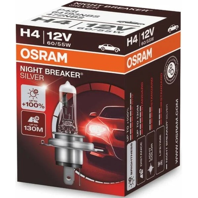 OSRAM NIGHT BREAKER SILVER H4 60/55W 12V (64193NBS)