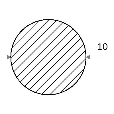 Medená tyč kruhová 25 mm – ťahaná (CW111C)