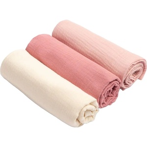Sensillo Муселинови пелени Sensillo - Uniform Pink, 60 x 80 cm, 3 броя (SILLO-09917) - ozone