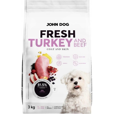 John Dog Fresh krůtí hovězí 3 kg