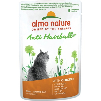 Almo Nature Anti Hairball kuře 12 x 70 g