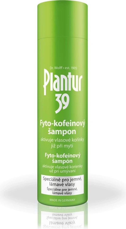 Tohle je absolutní vítěz srovnávacího testu - produkt Plantur 39 kofeinový šampon pro jemné vlasy 250 ml