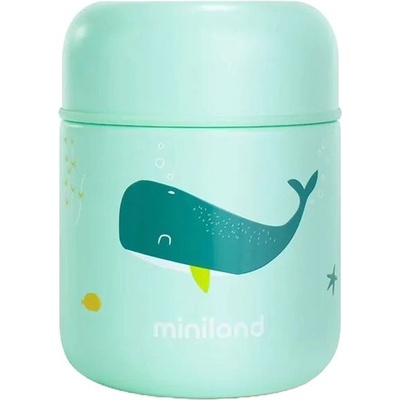 Miniland Термос за храна Miniland - Ocean, 280 ml, Кит (89617)