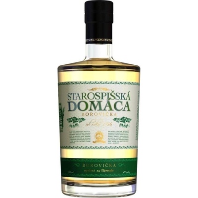 Starospišská Domáca Borovicka 43% 0,5 l (čistá fľaša)