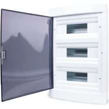 Rozvodnice nástěnná 36 modulů (3 řady po 12 modulech) Adelid RM-NT-36T