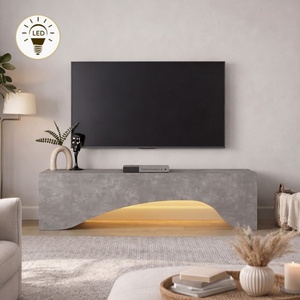 TopMebel Mara TopMebel меламинов шкаф за телевизор в бетонно сив цвят 150x31.4x40cm