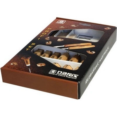 Narex Bystřice Sada dlát řezbářských 6+1 dílná wood STANDARD - NB8946-10