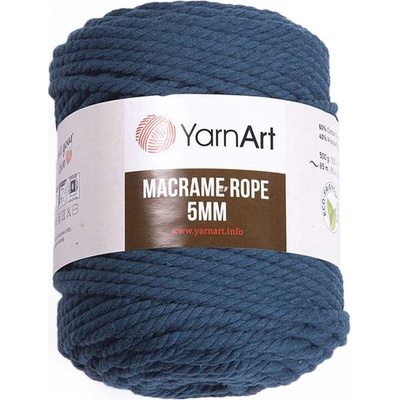 YarnArt Macrame Rope 789, 5mm - petrolejová
