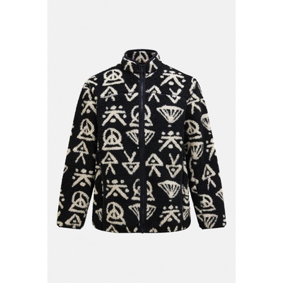 Peak Performance M GRAPHIC PILE JACKET BLACK