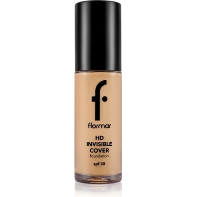 Flormar HD Invisible Cover Foundation лек фон дьо тен с озаряващ ефект SPF 30 цвят 80 Soft Beige 30ml
