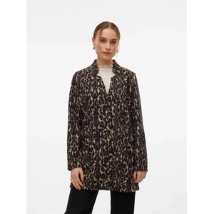 Vero Moda Яке Vero Moda Brushed Katrine Leopard Print Jacket - Brown