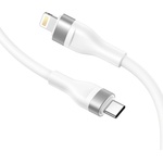 Lito Кабел за данни с щепсели Type-C, Lightning 60W, 1, 2 m - Lito (LD02) - Бял