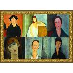 Grafika Art Puzzle - Puzzle Modigliani en collage - 1 500 piese