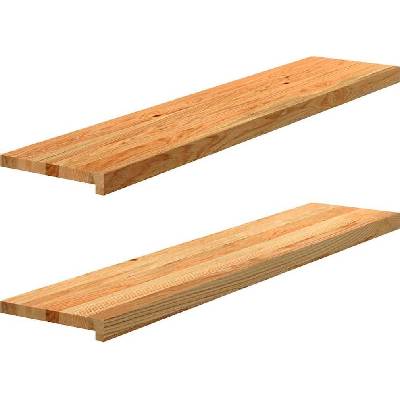 vidaXL Okenní parapety 2ks tmavě hnědé 120x25x2 cm masivní dub světle hnědá