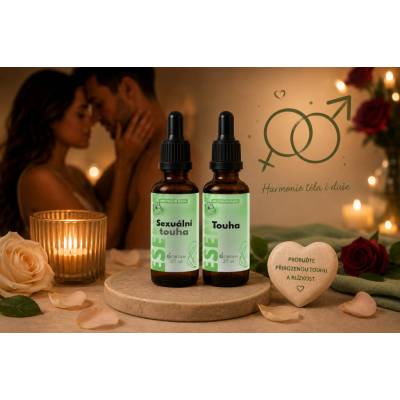 Touha + Pohlavní touha kapky směs Bachových esencí 2 x 30 ml
