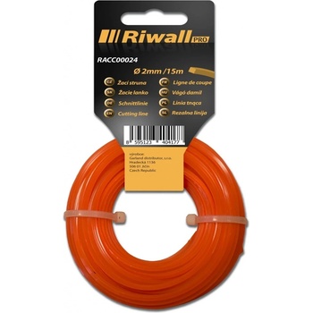 Riwall PRO Žací struna pr. 2mm, délka 15m, čtvercový průřez