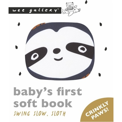 Wee Gallery Friendly Faces Soft Book Swing Slow Sloth látková kniha