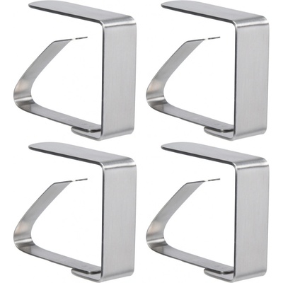 Excellent Houseware Spony na ubrus nerezová ocel 4 ks stříbrný – Zbozi.Blesk.cz
