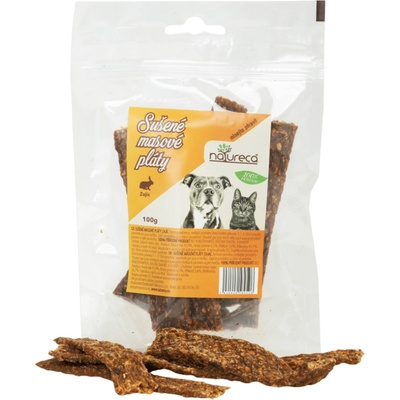 NATURECA pochoutka Masové pláty Zajíc 100 g