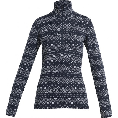 Icebreaker Women's Merino 260 Vertex LS Half Zip First Snow midnight navy 0A56V3259
