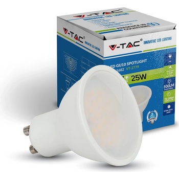 V-TAC GU10 LED žiarovka 3W, 110° Teplá biela