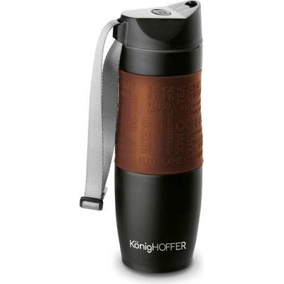 Konighoffer termohrnek 480 ml hnědý nerezová ocel