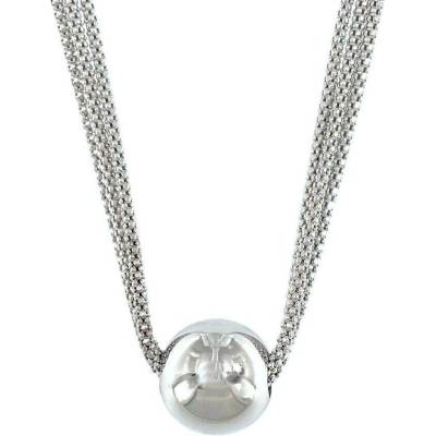 InfinitySilver Strieborný náhrdelník trojradový s guľôčkou LI09237C42+