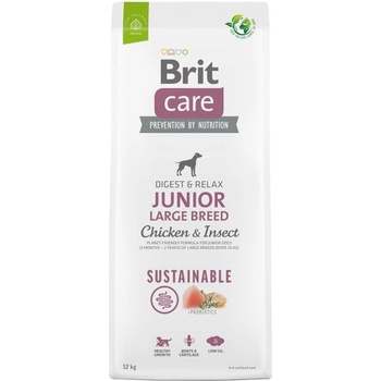 Brit Care Sustainable Junior Large Breed Chicken & Insect 12 kg