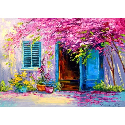 Enjoy - Puzzle Blooming Courtyard 1000 - 1 000 piese
