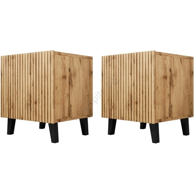 MIRJAN 24 К-кт 2x Нощно шкафче VAMOS 52x45 см кафяв (MJ0041)